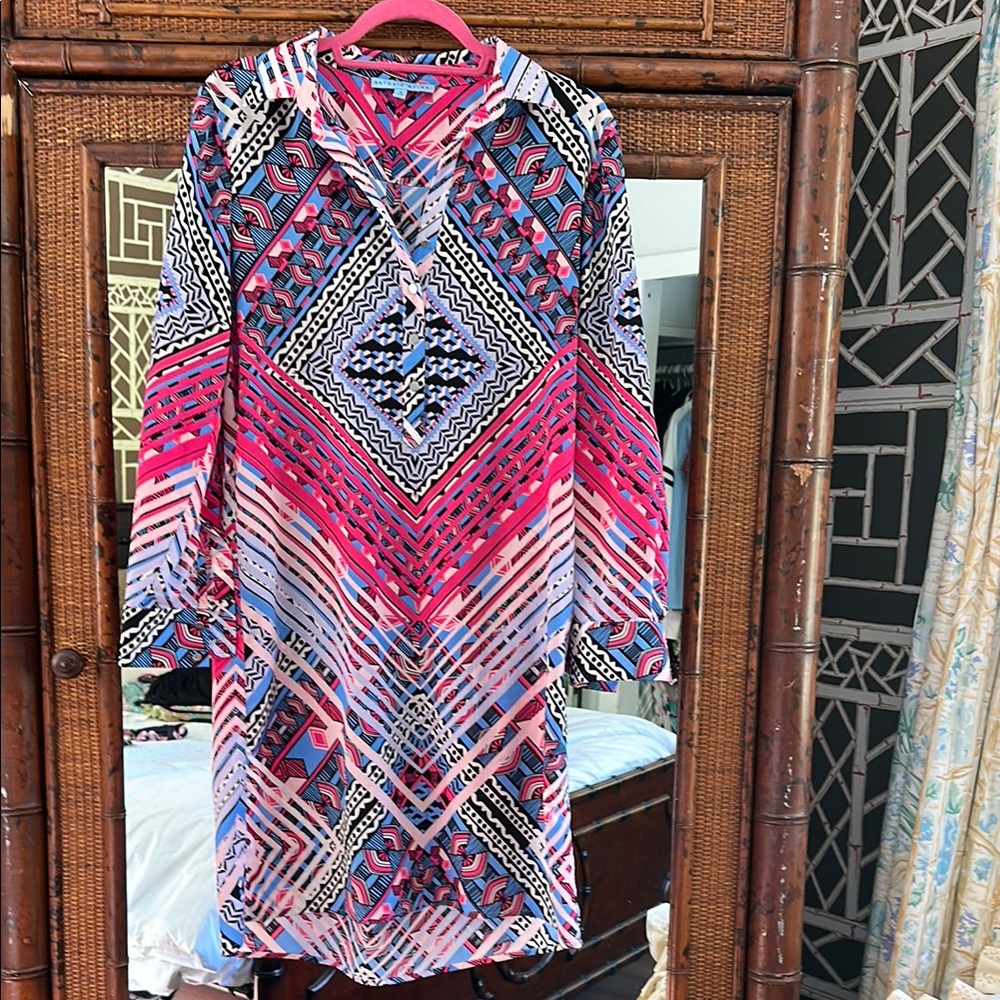 Antonio Melani Size 4- Vibrant Geometric Print Dress
